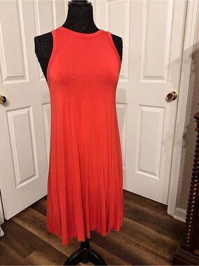 a new day Coral Sleeveless Swing Dress